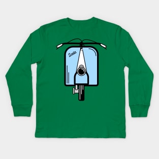 Retro scooter Kids Long Sleeve T-Shirt